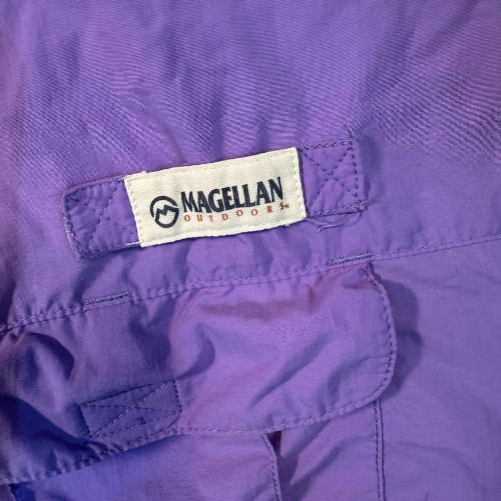 Magellan Fish Gear Relaxed Fit Shirt 4XL Purple Moisture Wicking Mesh Vent - Picture 4 of 11